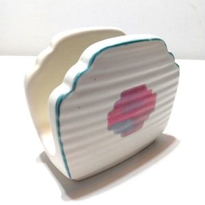 Treasure Craft Mirage 80s California pottery ceramic napkin holder